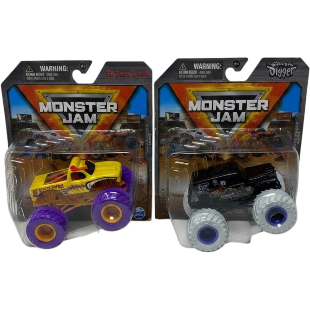 Monster Jam Series 7 El Toro Loco & Son-uva Digger 1:64 Die-Cast Trucks Set of 2